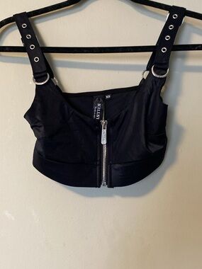 Killstar Black  crop top XS